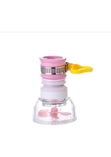 Pembe Tarzı 360 Derece Ayarlanabilir Musluk Uzatıcı Duş Su Bataryası Aparatı Su Musluğu Uzatma Filtre Güçlendirici Mutfak Banyo Aksesuarları (Yurt Dışından)