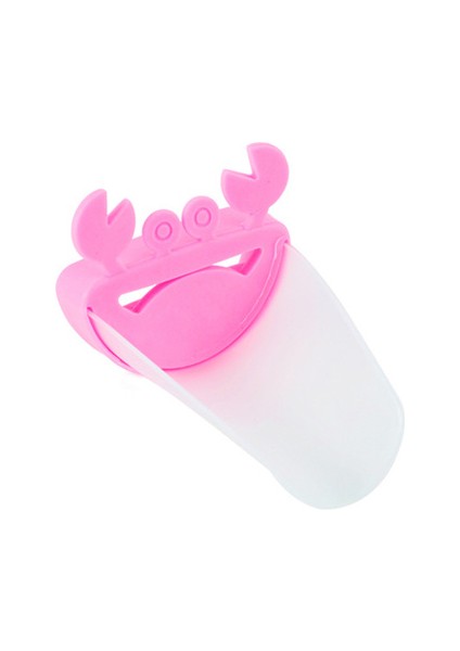 Pembe-Şeffaf Stil Banyo Su Musluğu Uzatma Lavabo Kolu Uzatma Bebek Banyo Musluğu Yengeç Şekilli El Yıkama Eğlenceli Banyo Malzemeleri Çocuk Çocuklar Için (Yurt Dışından)