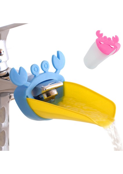 Pembe-Şeffaf Stil Banyo Su Musluğu Uzatma Lavabo Kolu Uzatma Bebek Banyo Musluğu Yengeç Şekilli El Yıkama Eğlenceli Banyo Malzemeleri Çocuk Çocuklar Için (Yurt Dışından) fırsatları