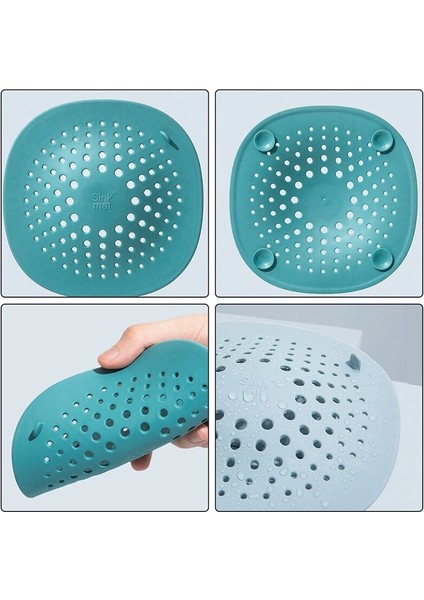 Gri 1 Adet Tarzı Evye Filtre Duş Lavabo Gideri Saç Tutucu Tıkanmayı Önleyici Ev Mutfak Banyo Zemin Gider Kapağı Evrensel Anti-Tıkanma Lavabo Süzgeci (Yurt Dışından)