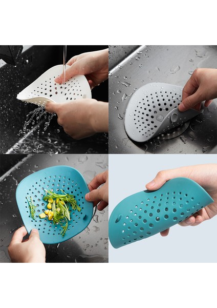 Koyu Yeşil Tarzı Evrensel Tıkanmayı Önleyen Lavabo Süzgeci Duş Gideri Saç Tutucu Stoper Banyo Zemin Süzgeci Ev Mutfak Lavabo Filtresi (Yurt Dışından) indirimleri