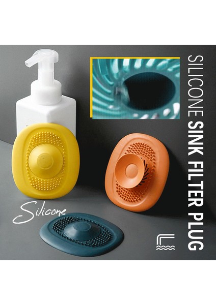 Yeşil Stil Silikon Lavabo Süzgeci Duş Banyo Zemin Filtresi Su Tıkanıklığı Önleyici Saç Tutucu Banyo Mutfak Kokusuz Tapalar Araçları (Yurt Dışından) fiyatları