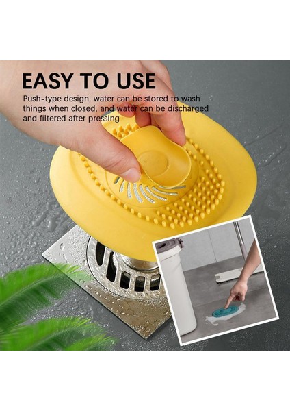 Yeşil Stil Silikon Lavabo Süzgeci Duş Banyo Zemin Filtresi Su Tıkanıklığı Önleyici Saç Tutucu Banyo Mutfak Kokusuz Tapalar Araçları (Yurt Dışından) modelleri