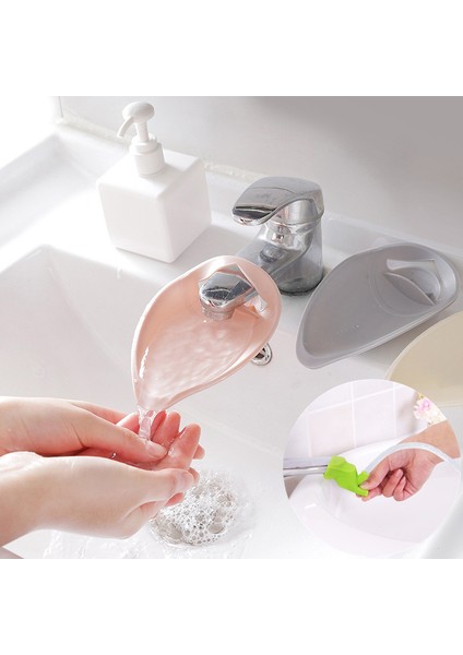 A-2 Stili Yazın Çocuk Bebek El Yıkama Yardımı Ağızlık Uzatıcı Yıkama Banyo Mutfak Cihazı - 6 Renk Silikon Plastik Musluk Uzatıcı (Yurt Dışından) modelleri