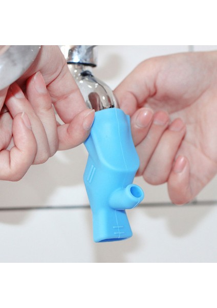 Yeşil Stil Çocuklar Için Banyo El Yıkama Silikon Su Musluğu Lavabo Uzatıcısı Salle De Bain (Yurt Dışından) modelleri