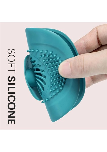 Yeşil Stil Silikon Lavabo Süzgeci Duş Banyo Zemin Filtresi Su Tıkanıklığı Önleyici Saç Tutucu Banyo Mutfak Kokusuz Tapalar Araçları (Yurt Dışından) fırsatları