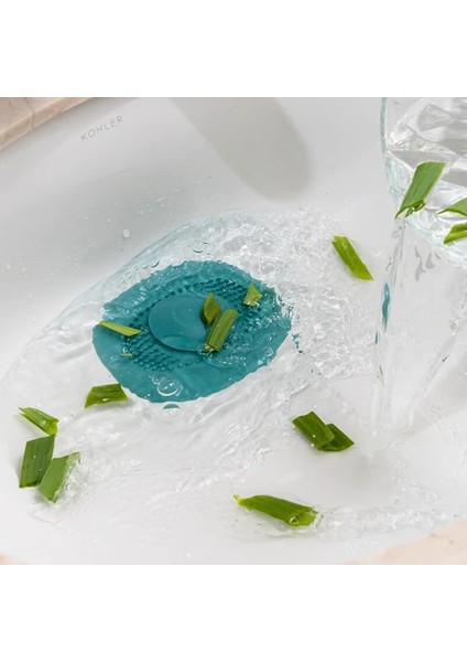 Yeşil Stil Silikon Lavabo Süzgeci Duş Banyo Zemin Filtresi Su Tıkanıklığı Önleyici Saç Tutucu Banyo Mutfak Kokusuz Tapalar Araçları (Yurt Dışından) indirimleri