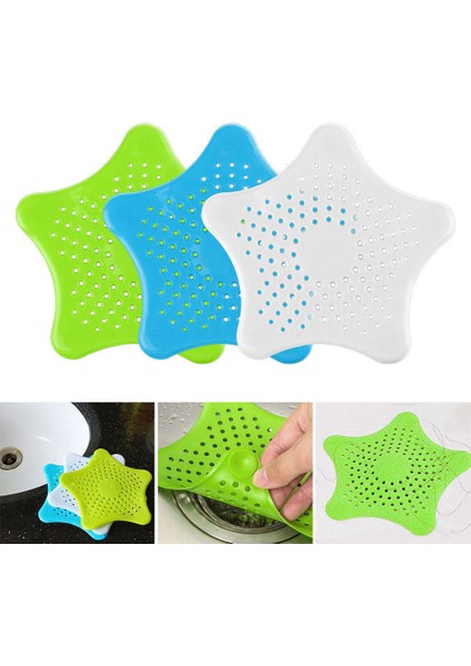 C Stili Beş Köşeli Yıldız Lavabo Süzgeci Banyo Emme Filtresi Banyo Emme Sifonu Filtresi L5 (Yurt Dışından) fırsatları