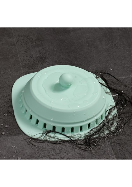 Yeşil Stil Banyo Zemin Tahliye Kapağı Filtre Duş Aksesuarları Çok Fonksiyonlu Silikon Boru Temizleme Lavabo Kokusuz Ev Aletleri (Yurt Dışından)