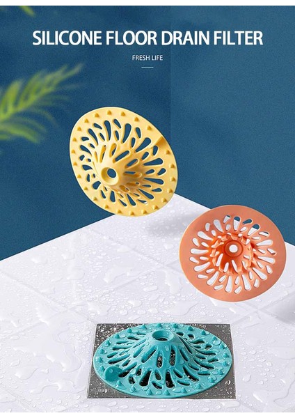 Sarı Stil Tıkanmayı Önleyen Zemin Gider Kapağı Saç Filtresi Kanalizasyon Saç Kokusunu Önleyici Tuvalet Saç Tıkanıkları Mutfak Banyo Tuvalet Lavabo Saç Filtresi (Yurt Dışından) indirimleri