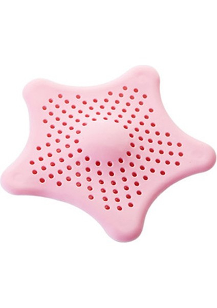 Pembe Stil Standart Lavabo Filtresi Tıkanmayı Önleyici Zemin Gideri Silikon Emici Kanalizasyon Süzgeci Lavabo Filtresi Saç Tutucu ve Toplayıcı Banyo Mutfak (Yurt Dışından)
