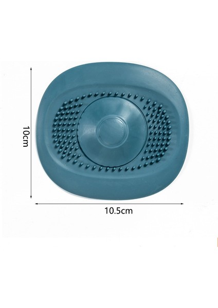 Mavi Stil Banyo Lavabo Tıkanıklık Önleyici Saç Tutucu Filtre Şeffaf Duş Gider Kapağı (Yurt Dışından)