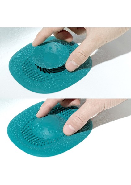 Mavi Stil Banyo Lavabo Tıkanıklık Önleyici Saç Tutucu Filtre Şeffaf Duş Gider Kapağı (Yurt Dışından) modelleri