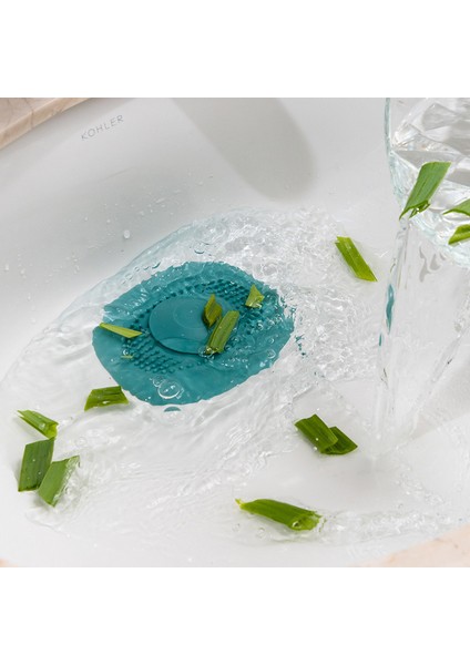 Mavi Stil Banyo Lavabo Tıkanıklık Önleyici Saç Tutucu Filtre Şeffaf Duş Gider Kapağı (Yurt Dışından) fırsatları