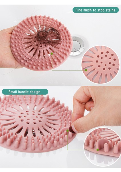 Gri Tarzı Süzgeç Lavabo Saç Filtresi Banyo Mutfak Zemin Tahliye Atık Lavabo Süzgeci Süzgeç Ağı Tutucu Kapağı Engelleyici Mutfak Tıkanıklığına Karşı (Yurt Dışından) indirimleri