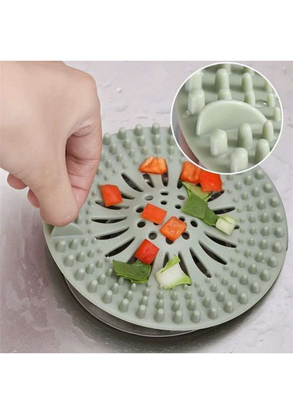 Gri Tarzı Silika Jel Lavabo Kanal Filtresi Zemin Süzgeci Su Saç Tutucu Banyo Yakalayıcı Duş Kapağı Mutfak Banyo Tıkanıklık Önleyici (Yurt Dışından) fiyatları