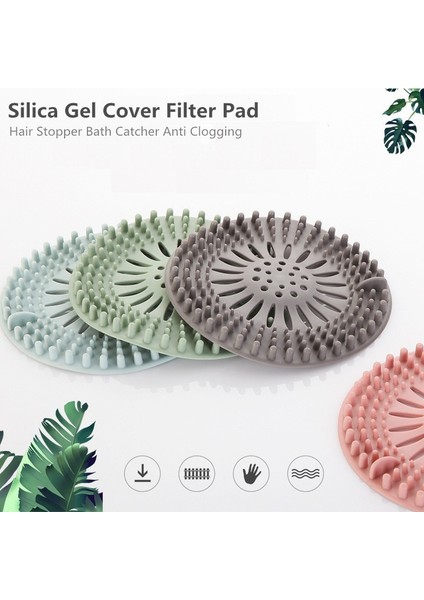 Gri Tarzı Silika Jel Lavabo Kanal Filtresi Zemin Süzgeci Su Saç Tutucu Banyo Yakalayıcı Duş Kapağı Mutfak Banyo Tıkanıklık Önleyici (Yurt Dışından) modelleri