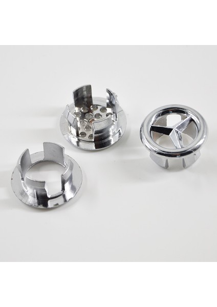 Bir Stil 5 Adet 3 Stiller Banyo Lavabo Yuvarlak Halka Taşma Yedek Kapak Plastik Gümüş Kaplamalı Düzenleyici Trim Banyo Seramik Lavabo Taşma Ev Aletleri (Yurt Dışından) fırsatları