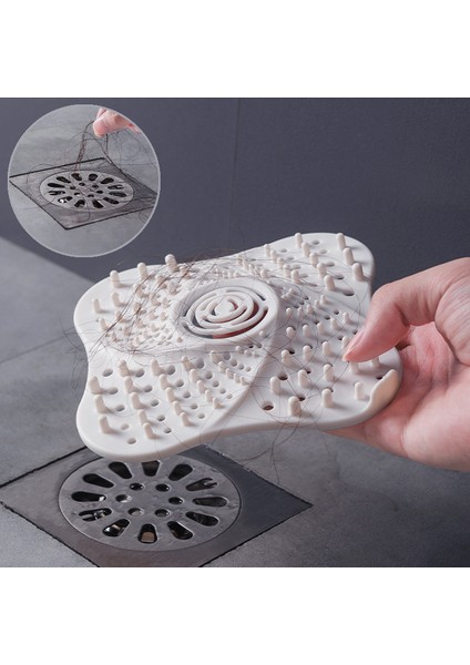 Gri-C Tarzı Tıkanmayı Önleyici Saç Tutucu Lavabo Filtresi Duş Gider Kapağı Su Tahliye Filtresi Banyo Mutfak Aksesuarları (Yurt Dışından)