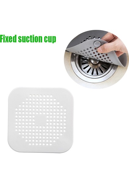 Beyaz Bir Stil 1 Parça Mutfak Lavabo Süzgeç Ekranı Banyo Zemin Tahliye Saç Tutucu Silikon Banyo Zemin Mutfak Lavabo Kapağı Yeni Lavabo Süzgeci (Yurt Dışından)