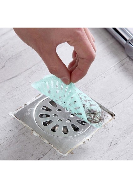 Mavi Stil 15 Adet Pratik Banyo Mutfak Zemin Süzgeci Atık Lavabo Süzgeci Tekrar Kullanılabilir Olmayan Kumaş Temizlik Kağıdı (Yurt Dışından)