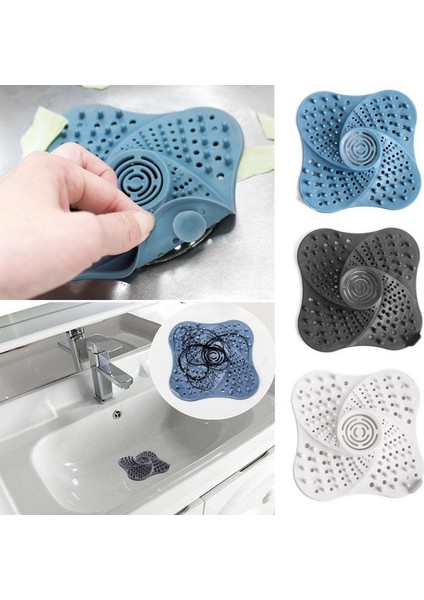 Beyaz Stil Evrensel Kat Gider Kapağı Banyo Lavabo Süzgeci Zemin Kapağı Mutfak Kanalizasyon Süzgeci Banyo Duş Kapağı Zemin Lavabo Gider Süzgeci Saç Tutucu (Yurt Dışından) fiyatları