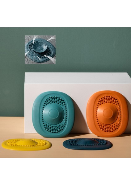 Mavi Stil Banyo Lavabo Süzgeci Saç Tutucu Duş Filtresi Mutfak Aksesuarları - (Yurt Dışından) indirimleri