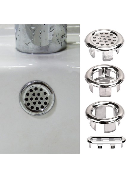 B Tarzı 10 Parça Banyo Lavabo Yuvarlak Halka Taşma Yedek Kapağı Plastik Altın Kaplamalı Tertemiz Aksesuarlar (Yurt Dışından) modelleri