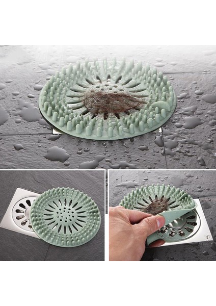 Gri Stil Banyo Duş Tabanı Tıkanmayı Önleyen Saç Tutucu Lavabo Tıkaç Kapağı Yıkama Lavabo Filtre Saç Tutucu (Yurt Dışından) fırsatları