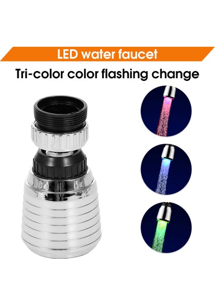 7 Stili Yazın Yeni 3 Modlu Musluk Tasarruf Filtre Yüksek Basınçlı Püskürtme Başlığı 360 Derece Dönebilen Esnek Musluk Filtresi (Yurt Dışından)