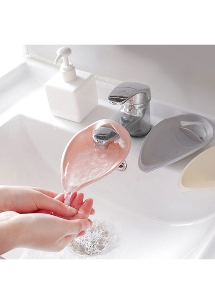 Pembe Tarzı Musluk Uzatma Aparatı Çocuklar El Yıkama Musluğu Uzatma Aparatı Banyo Aksesuarları (Yurt Dışından) modelleri