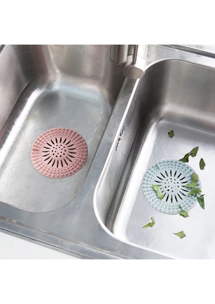 Pembe Tarzı Pembe Lavabo Süzgeci Saç Toplayıcı Kauçuk Duş Banyo Zemin Filtresi Su Tıpası Silikon Banyo Mutfak Kokusuz Takma (Yurt Dışından) indirimleri