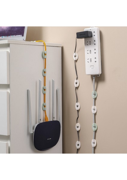 Beyaz Stil 20 Adet Kablo Düzenleyici cl USB Kablo Sarıcı Masaüstü Duvar Tel Yöneticisi Kablo Tutucu USB Şarj Veri Hattı Sarıcı (Yurt Dışından) fiyatları