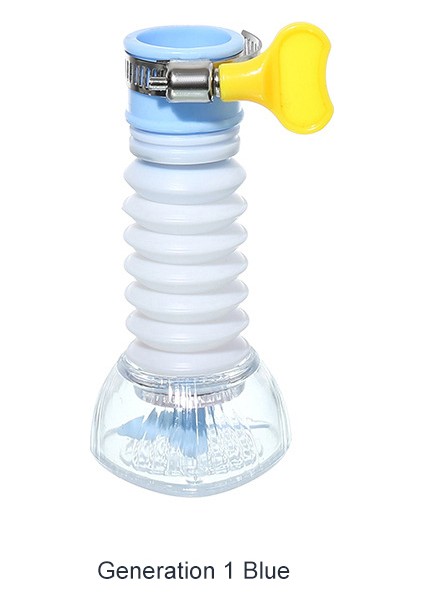Gen1 Mavi Stil Su Musluğu Uzatma Mutfak Ev Yayılabilir Musluk Sıçrama Filtre Çekilebilir Adaptör Ev Mutfak Banyo Aksesuarları (Yurt Dışından)