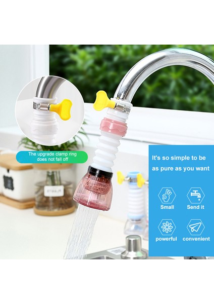 Gen1 Mavi Stil Su Musluğu Uzatma Mutfak Ev Yayılabilir Musluk Sıçrama Filtre Çekilebilir Adaptör Ev Mutfak Banyo Aksesuarları (Yurt Dışından) modelleri