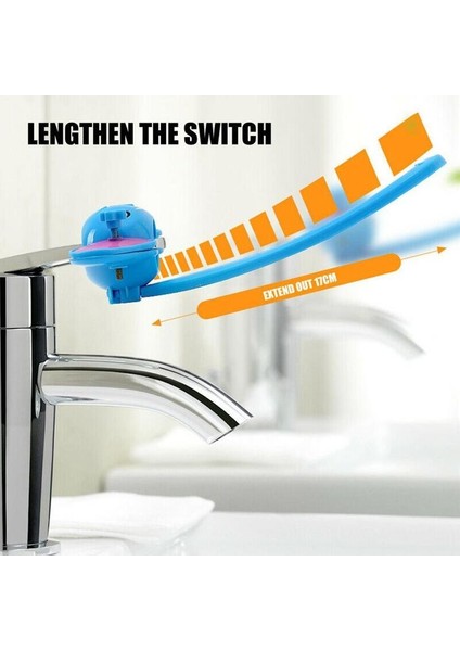 Mavi Stil Banyo Musluğu Uzatıcı Çocuk El Yıkama Cihazı Aksesuarları Lavabo Kolu Uzatıcı Su Bataryası Uzatma Lavabo Uzatıcı K4D6 (Yurt Dışından) fırsatları