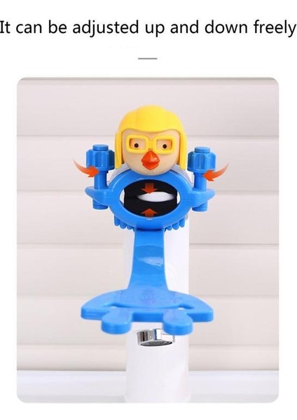 Sarı Stil Çocuklar Için Banyo Musluğu Kolu ve Nozül Uzatıcısı Sprey Geçirmez Uzatma Bataryası Karikatür Silikon Kolu Uzatıcı Lavabo Kolu (Yurt Dışından)