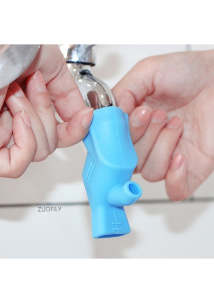 Mavi Stil Silikon Su Musluğu Uzatma Lavabo Çocuk Yıkama Cihazı Banyo Mutfak Lavabo Musluğu Sıçrama Koruma Kılavuzu Musluk Uzatıcıları (Yurt Dışından) fırsatları