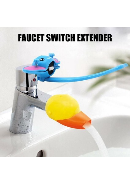 Mavi Stil Banyo Armatür Uzatıcı Çocuk El Yıkama Cihazı Lavabo Uzatma Aksesuarı (Yurt Dışından) fırsatları