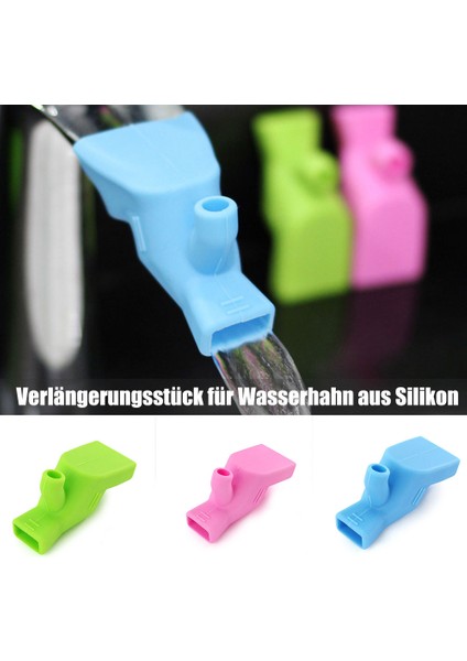 Yeşil Stil Çocuklar Için Silikon Su Musluğu Uzatma Aparatı Banyo El Yıkama Ev Aksesuarları - Musluk Başlığı Için Çocuklar Için Mutfak Aksesuarı (Yurt Dışından)