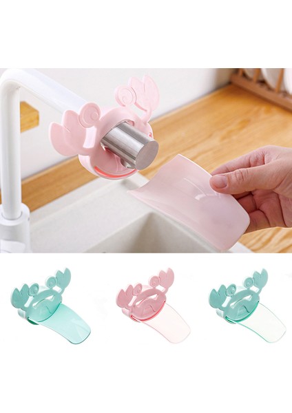 Koyu Gri Tarzı Çocuk Bebek El Yıkama Pembe Mavi Musluğu Uzatıcı Karikatür Yengeç Banyo Lavabo Uzatıcı Taşınabilir Tpe Malzeme (Yurt Dışından) fiyatları