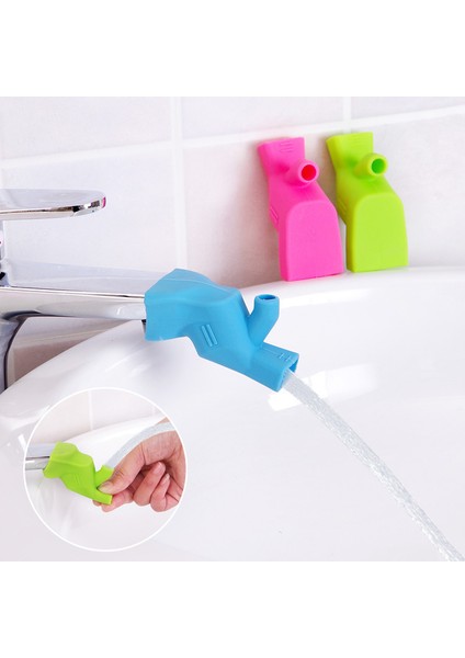Mavi Stil 2 Parça Musluk Uzatma Çocuklar Yıkama Su Kolu Uzantısı Mutfak Banyo Lavabo Aksesuarları Için Pc Silikon Esnek Nozul (Yurt Dışından) fiyatları