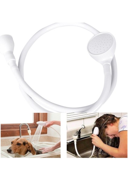 Bir stil Musluk uzatıcı Banyo Lavabo Musluk Duş Başlığı nozül Uzatma bağlayıcı Sprey Hortumu İtme Üzerine Mikser Kuaför Pet #116 (Yurt Dışından) indirimleri