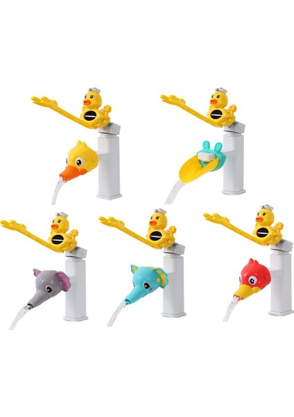 B Tarzı Karikatür Ördek Şekilli Musluk Uzatıcı Tpe Silikon Uzatma Musluk Lavabo Su Sıçramasını Önleyici Uzunluğu Uzatma Ince Su Yönlendirici (Yurt Dışından) fiyatları