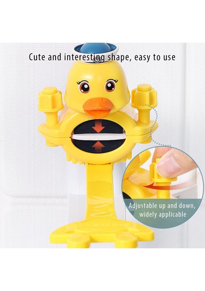 B Tarzı Karikatür Ördek Şekilli Musluk Uzatıcı Tpe Silikon Uzatma Musluk Lavabo Su Sıçramasını Önleyici Uzunluğu Uzatma Ince Su Yönlendirici (Yurt Dışından) modelleri