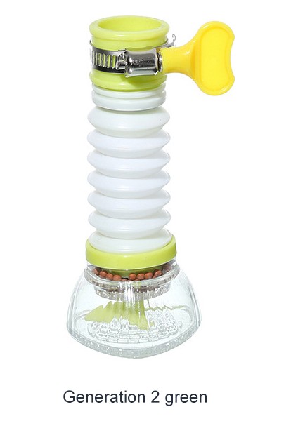 Gen2 Yeşil Stil 360 Derece Dönebilen Musluk Uzatıcı Adaptör Evrensel Sıçrama Önleyici Filtre Musluk Sprey Başlığı Geri Çekilebilir Musluk Uzatıcı Ev (Yurt Dışından)