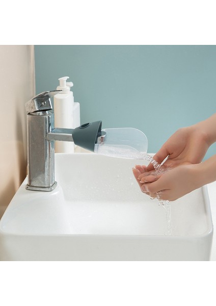 Beyaz Stil Çocuk Karikatür El Yıkama Kılavuzu Silikon Ağızlık Kapak Banyo Güvenlik Koruyucusu - Banyo Musluğu Uzatma Cihazı (Yurt Dışından) fırsatları