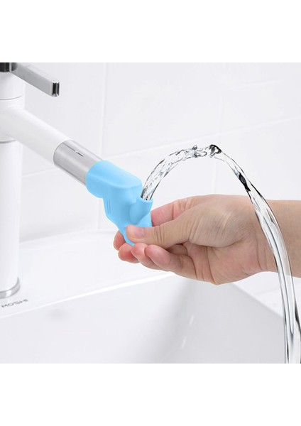 Mavi Stil 1 Adet Musluk Uzatma Aparatı Silikon Su Musluğu Uzatma Sprey Musluk Bağlantısı Çocukların Ellerini Yıkamasına Yardımcı Olacak Sıçrama Önleyici Cihaz (Yurt Dışından) modelleri