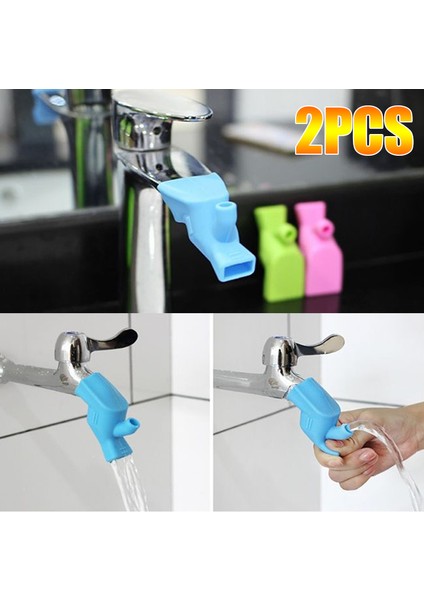 Pembe Tarzı Silikon Musluk Uzatma Su Akışı Uzatma Su Hane Musluğu El Yıkama Banyo Aksesuarı Mutfak Araçları (Yurt Dışından) indirimleri