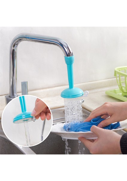 Kısa Mor Tarzı Ev ve Mutfak Aksesuarları Ayarlanabilir Musluk Duş Püskürtücü 360 Derece Döner Su Musluğu Uzatıcı - Boyut 2 (Yurt Dışından) fiyatları